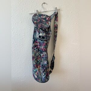 Hugger Mugger Cotton Yoga Mat Carrier Batik Print w/ Pocket